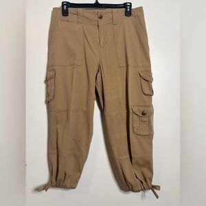 Women’s Ralph Lauren Tan Capri Cargo Pants Size 8